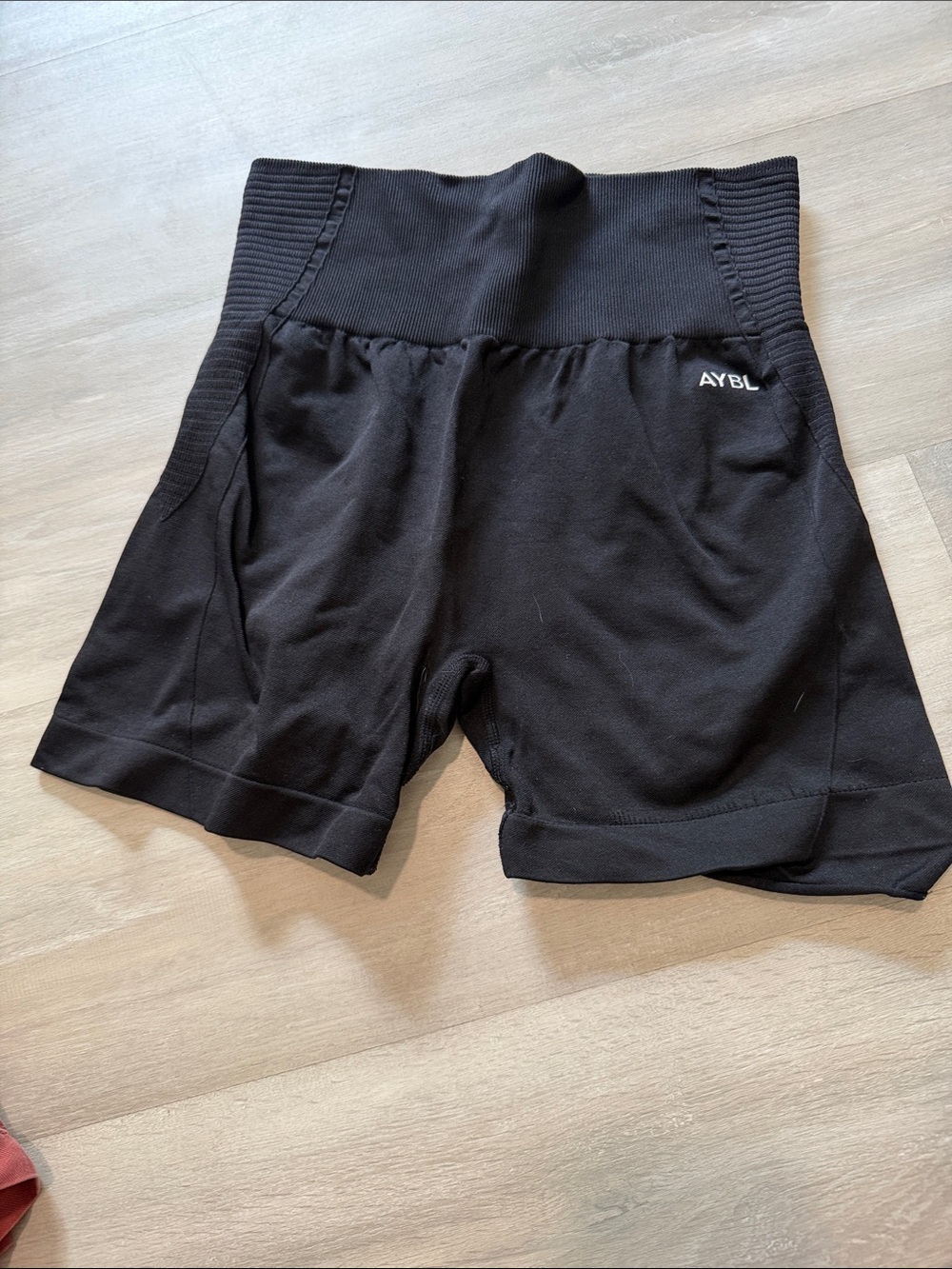 AYBL Black High-Waist Athletic Shorts size m